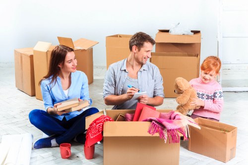 Modern household storage solutions in a Hoxton home