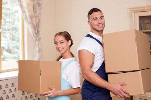 Secure storage unit corridor with clear signage and good housekeeping