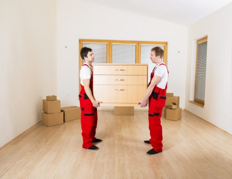 Household items safely packed in secure storage in Hoxton